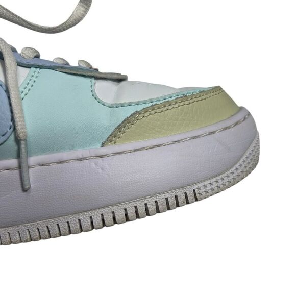 Nike Air Force Ones Pastel Blue Green Pink Size 8.5 Sneakers 2019 - Picture 12 of 15